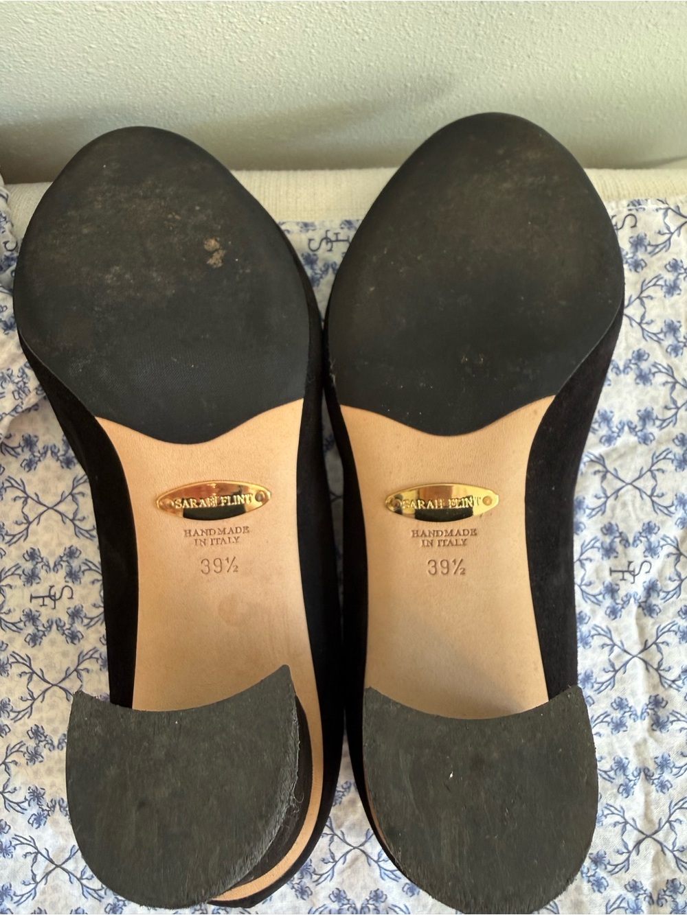 Sarah Flint Black Suede Perfect Round Toe Pump 70 - Picture 2 of 7